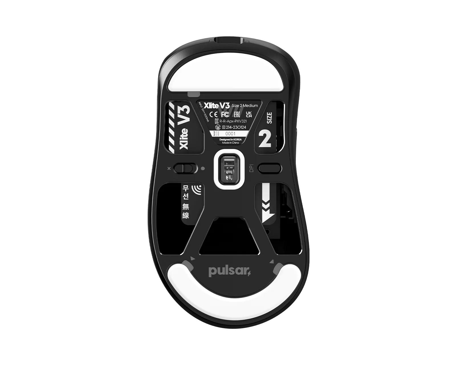 Pulsar Xlite V3 Wireless Gaming Mouse Size 2 - Image 4