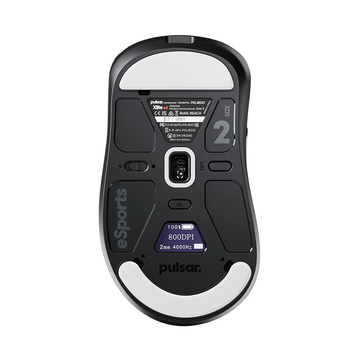 Pulsar Xlite V4 Es Esports Tournament Edition Wireless Gaming Mouse Size 2 (Black) (PXL4ES21) - Image 11