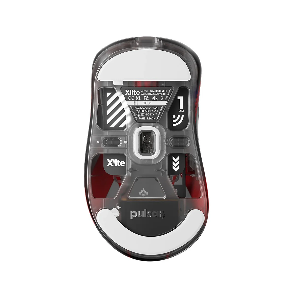 Pulsar Xlite V4 T1 Edition Ultralight Weight eSports Gaming Mouse Size 1 (Black) (PXL41T1) - Image 4
