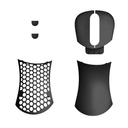 PWNAGE Ultra Custom Extra Cover Set Ergonomic (Black) (ECS-E-B)