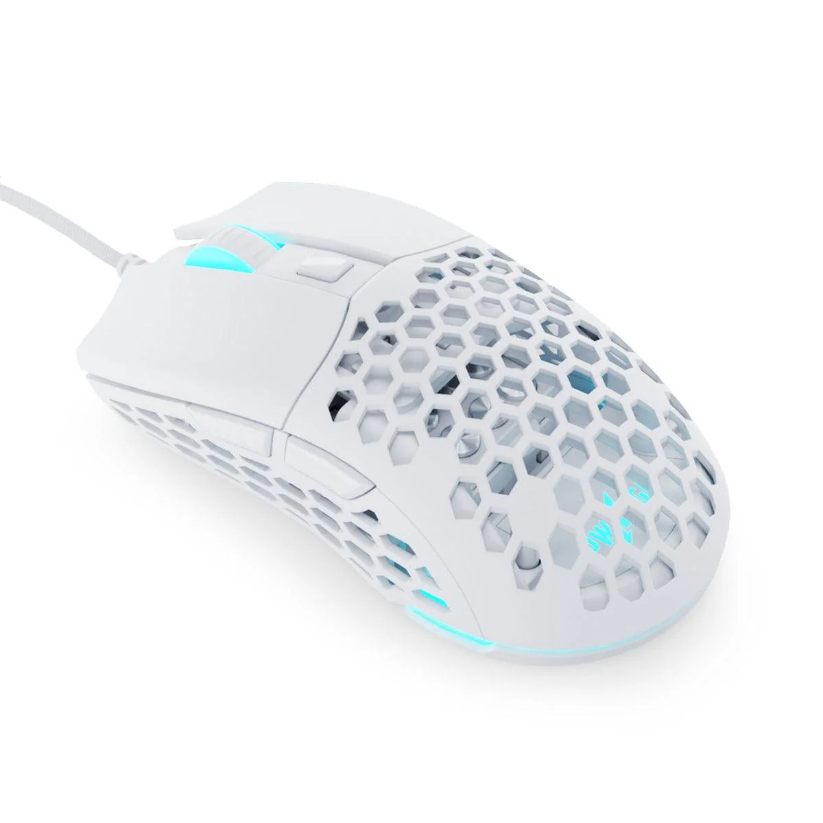 PWNAGE Ultra Custom Symm 2 Wired RGB Gaming Mouse Honeycomb Sides (White) (W-UC-S-2-H-W) - Image 3