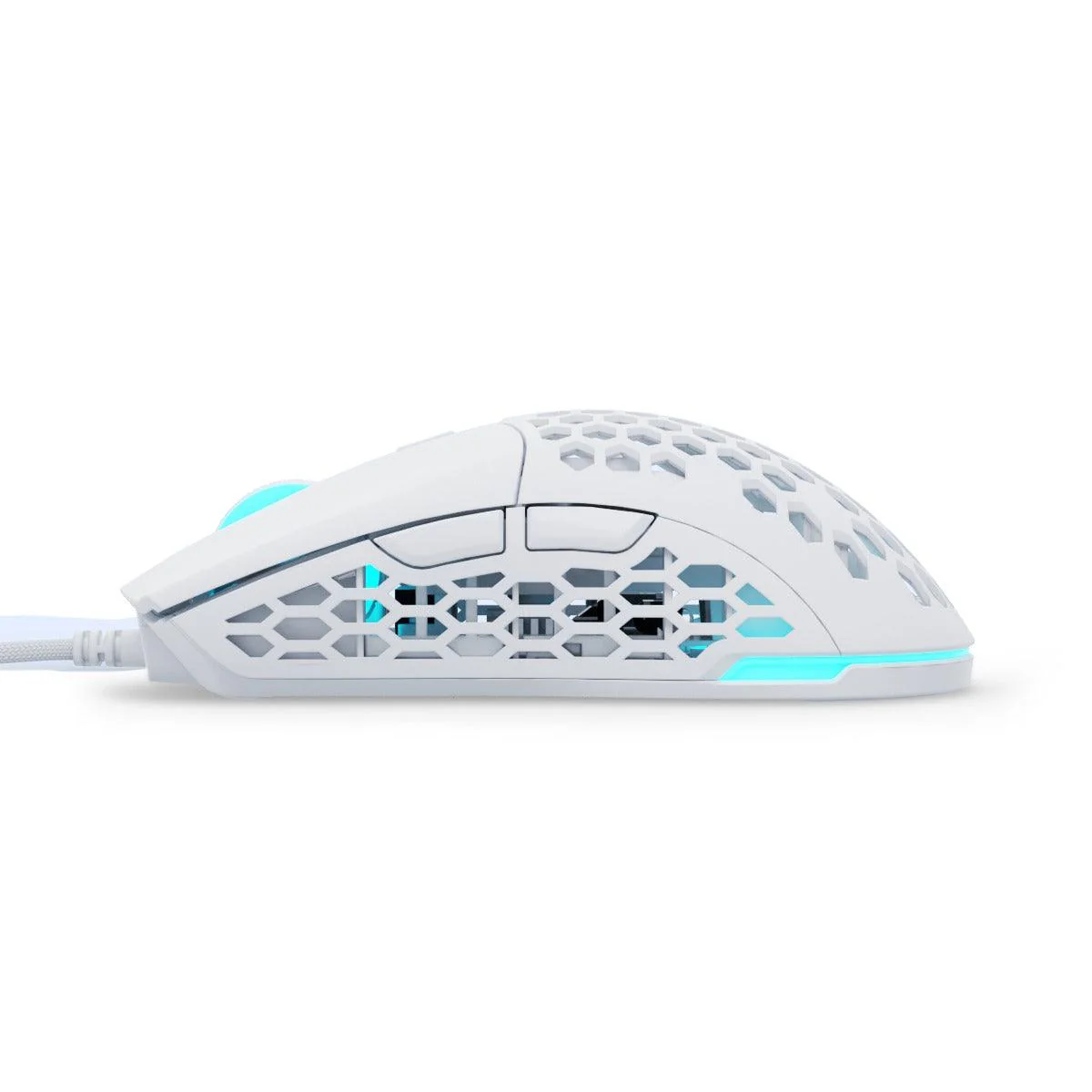 PWNAGE Ultra Custom Symm 2 Wired RGB Gaming Mouse Honeycomb Sides (White) (W-UC-S-2-H-W) - Image 4