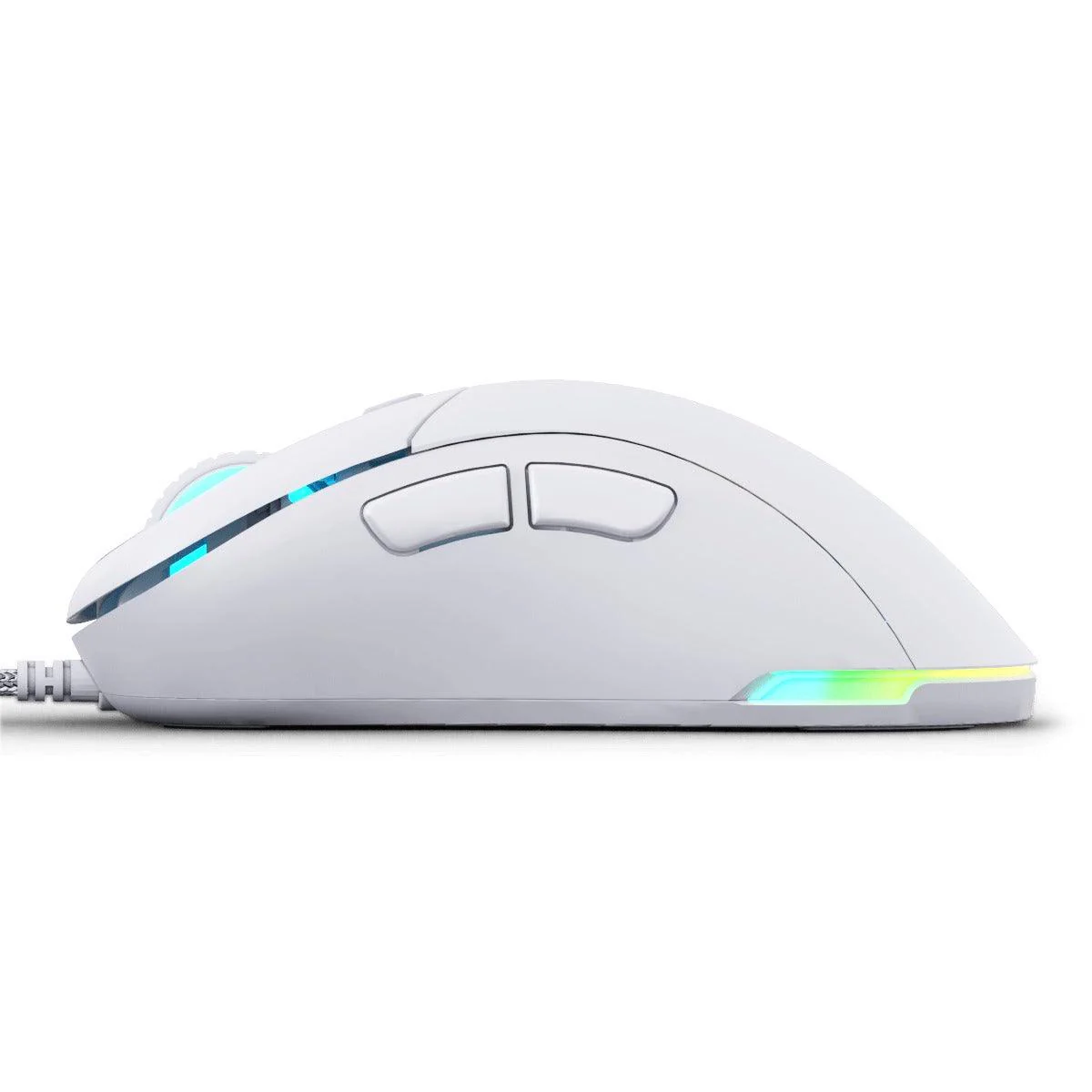 PWNAGE Ultra Custom Wired RGB Gaming Mouse Solid Sides (White) (W-UC-MC2W) - Image 4