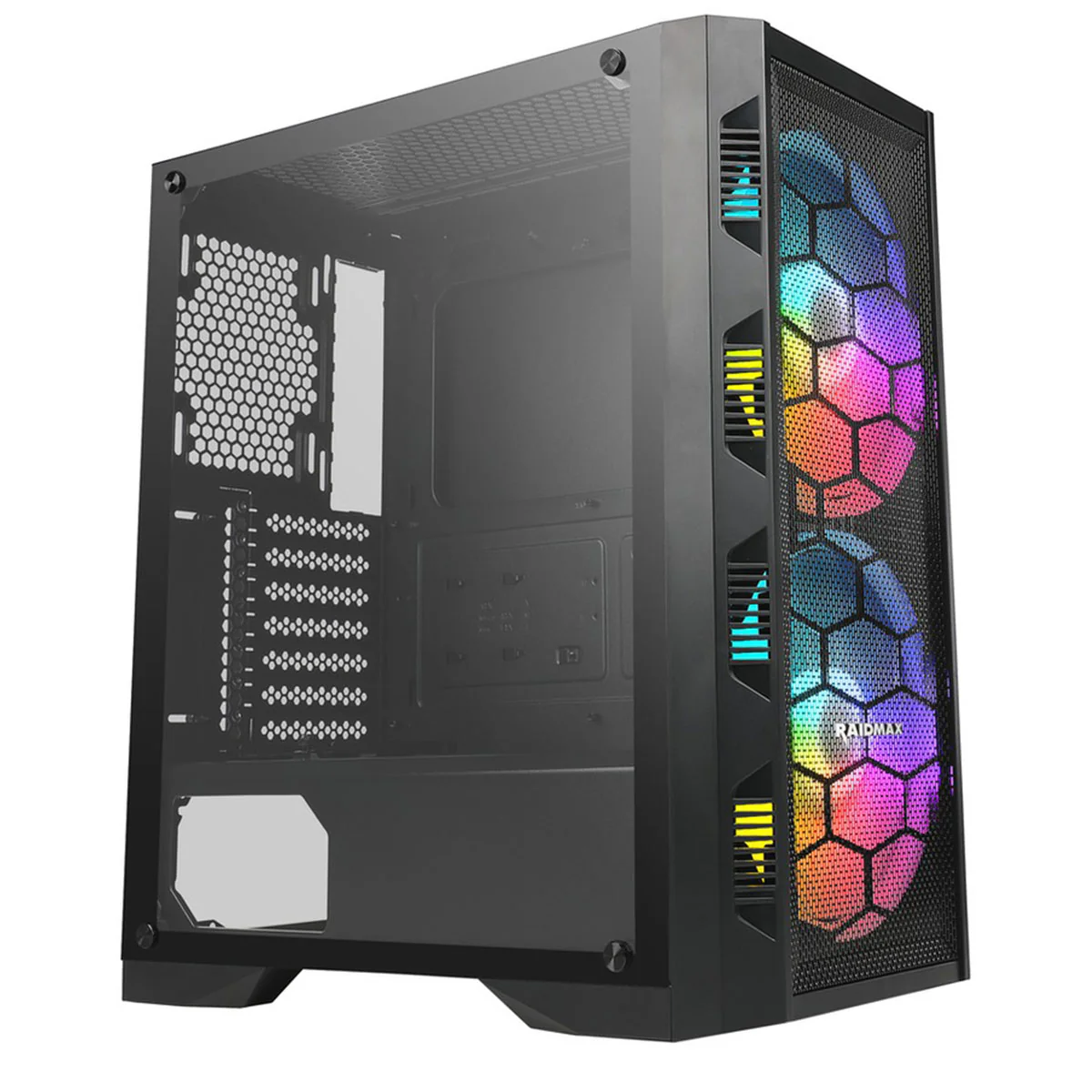 Raidmax Meshian X616 Gaming PC Case (Black) (X616TBF) - Image 4