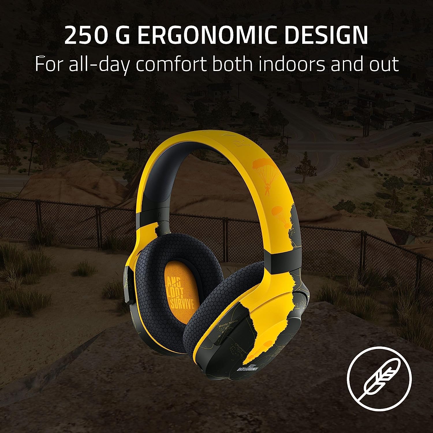 Razer Barracuda X (2022) Wireless Multi-Platform Gaming & Mobile Headset (PUBG Battlegrounds Edition) - Image 5