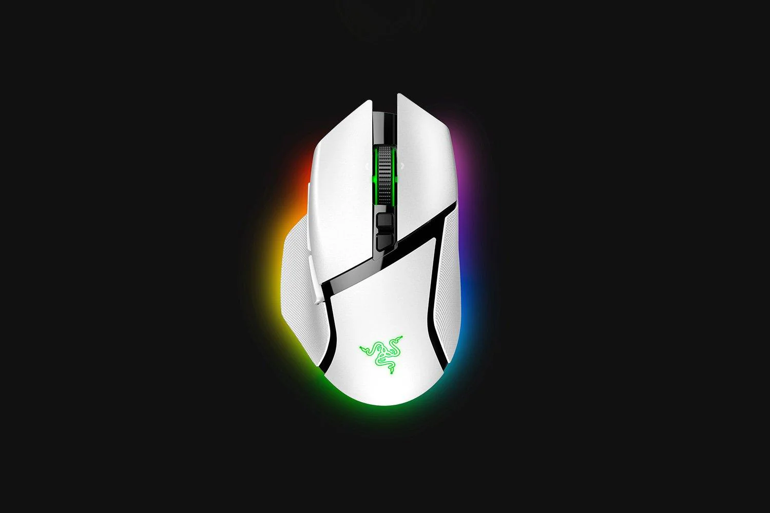 Razer Basilisk V3 Pro Customizable Wireless Ergonomic Gaming Mouse (White Edition) - Image 2