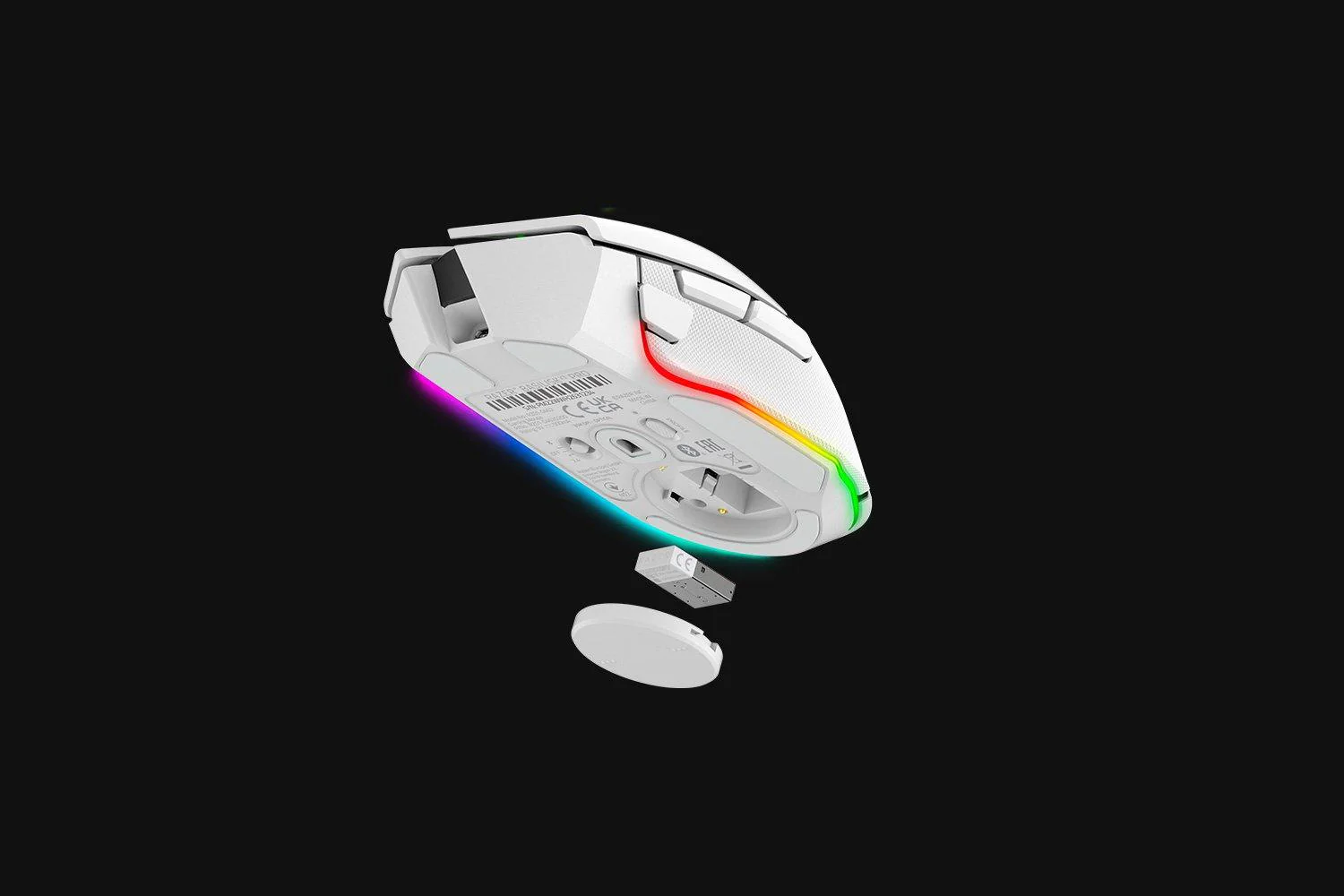 Razer Basilisk V3 Pro Customizable Wireless Ergonomic Gaming Mouse (White Edition) - Image 5