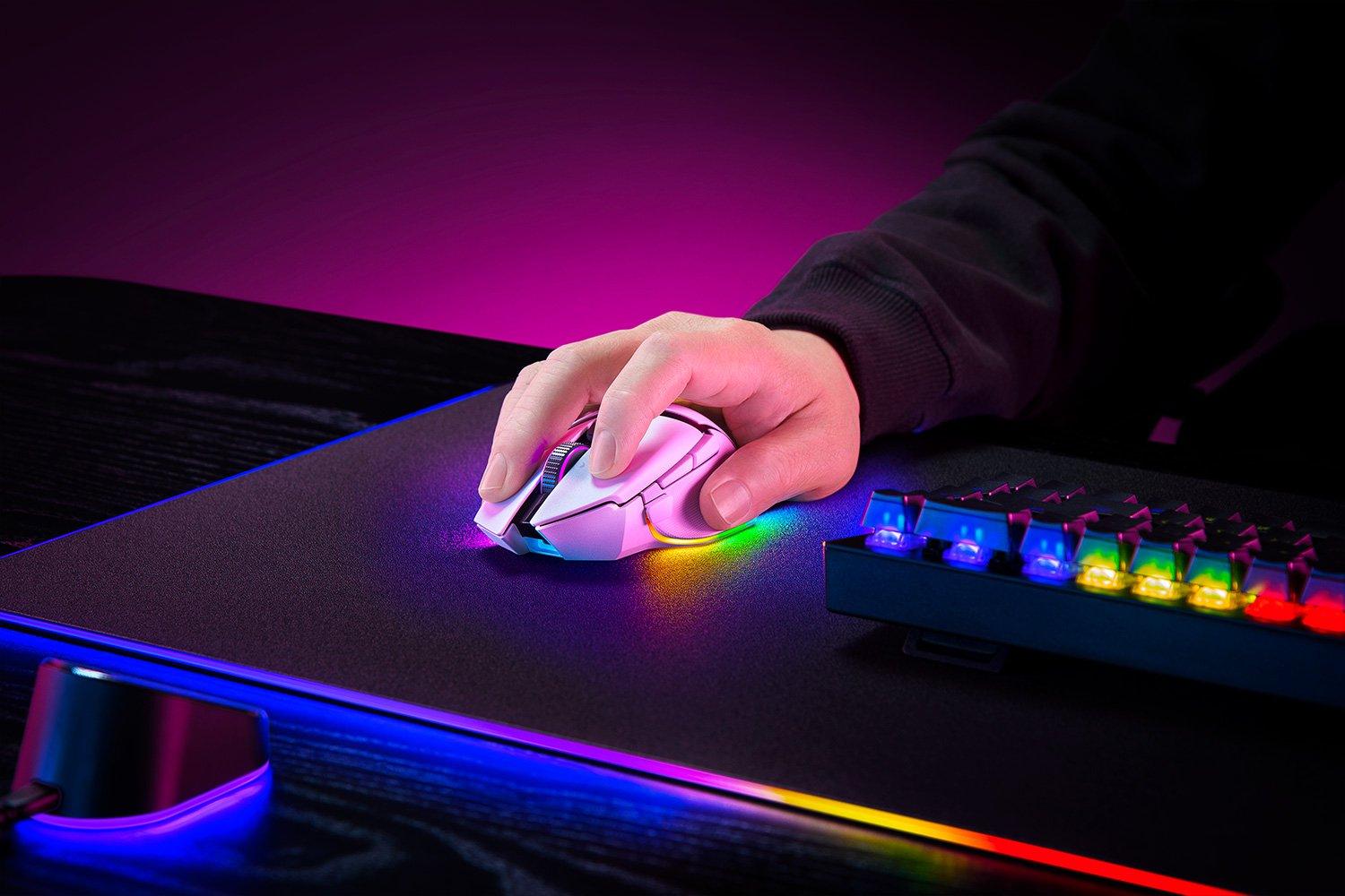 Razer Basilisk V3 Pro Customizable Wireless Ergonomic Gaming Mouse (White Edition) - Image 6