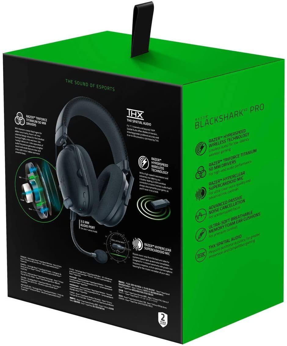 Razer Blackshark V2 Pro Wireless Esports Headset (PC/ Mac/ PS4/ Switch) Black - Image 9