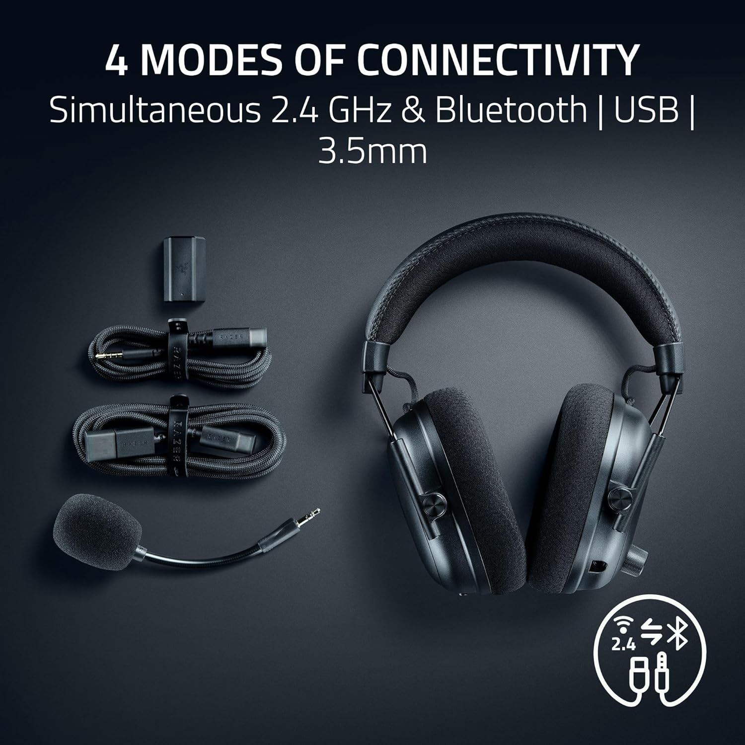 Razer BlackShark V3 Pro Wireless ANC Esports Gaming Headset (Counter-Strike 2 Ed.) - Image 9