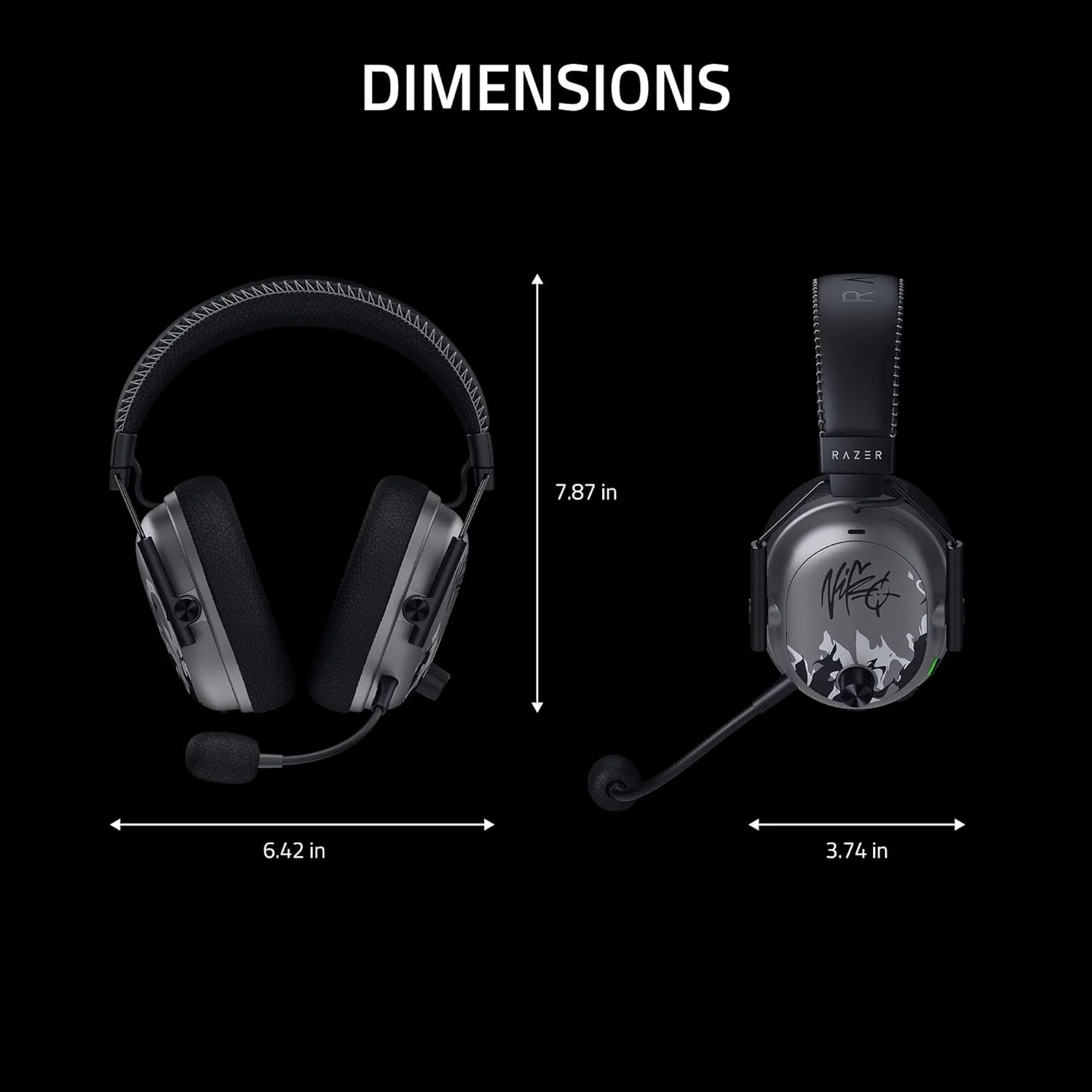 Razer BlackShark V3 Pro Wireless ANC Esports Gaming Headset (NiKo Ed.) - Image 11