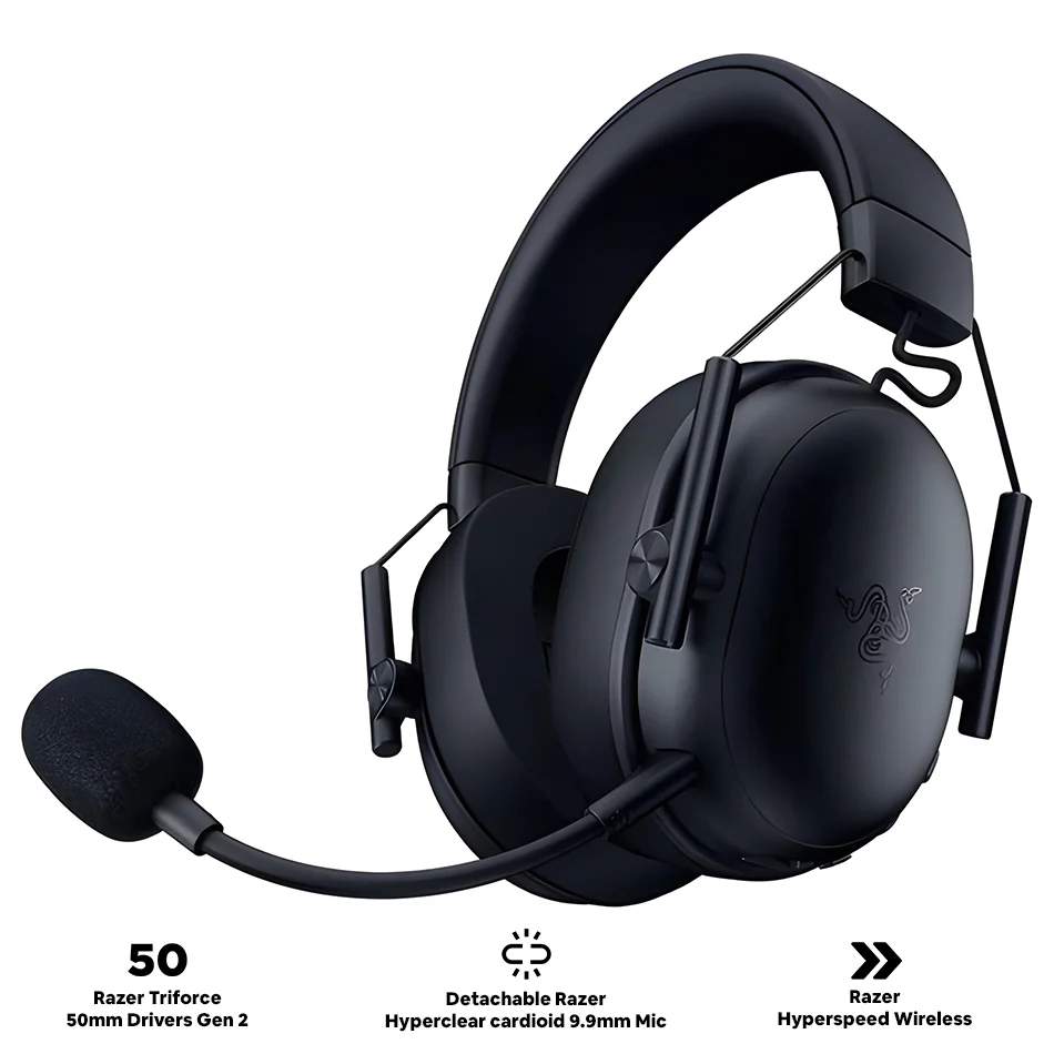Razer BlackShark V3 X HyperSpeed Wireless eSports Headset for PC/ Mac/ PlayStation/ Nintendo Switch/ Steam Deck/ Smartphone (Black)