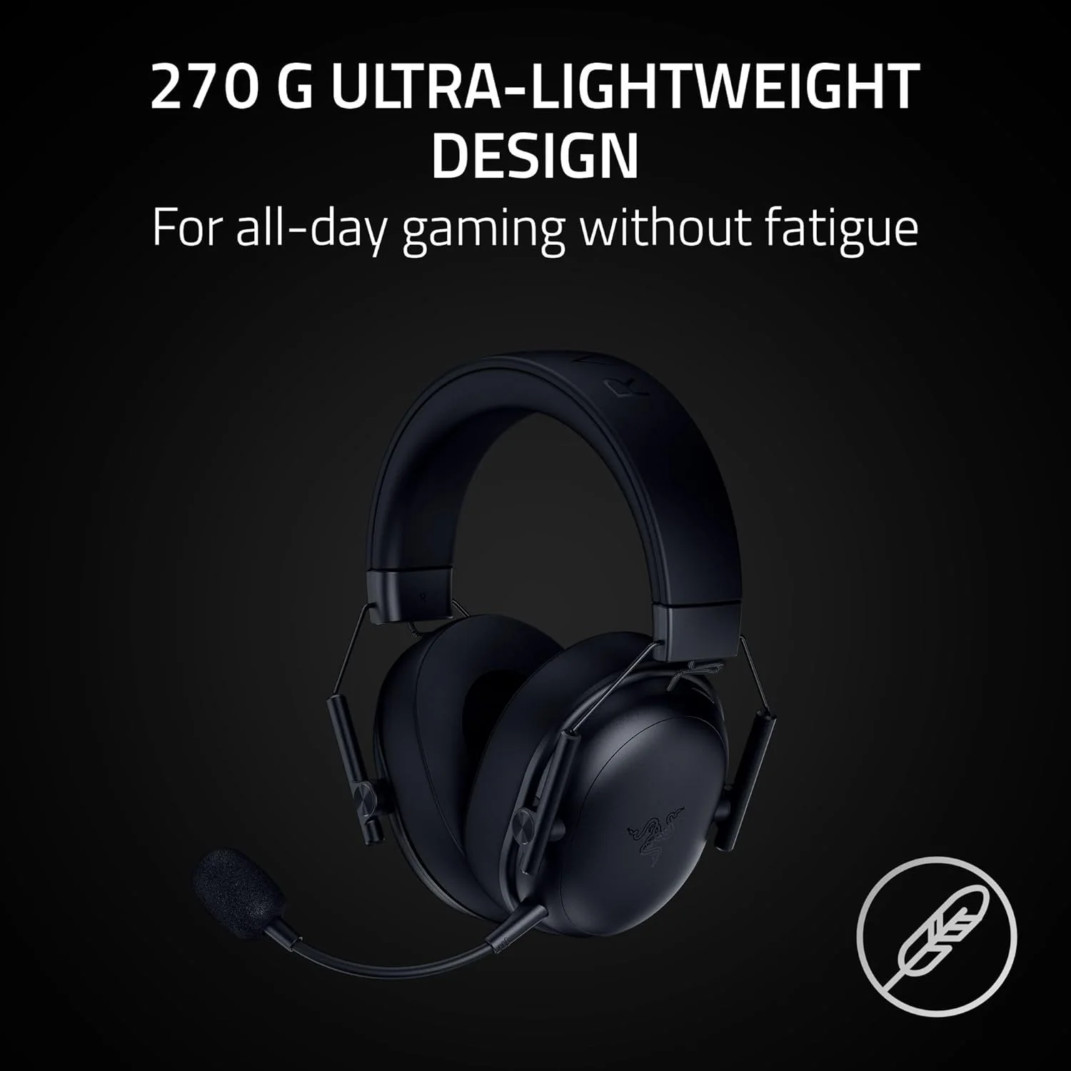 Razer BlackShark V3 X HyperSpeed Wireless eSports Headset for PC/ Mac/ PlayStation/ Nintendo Switch/ Steam Deck/ Smartphone (Black) - Image 3