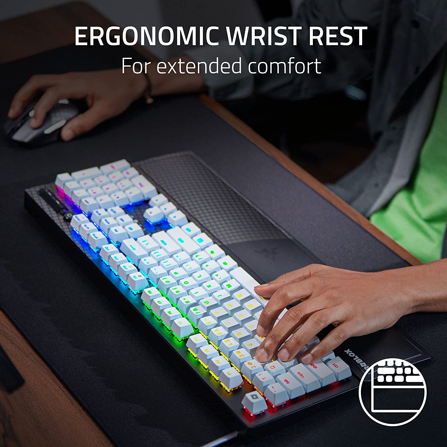 Razer Blackwidow V3 Mechanical Gaming Keyboard (Green Switches) Roblox Edition - Image 5