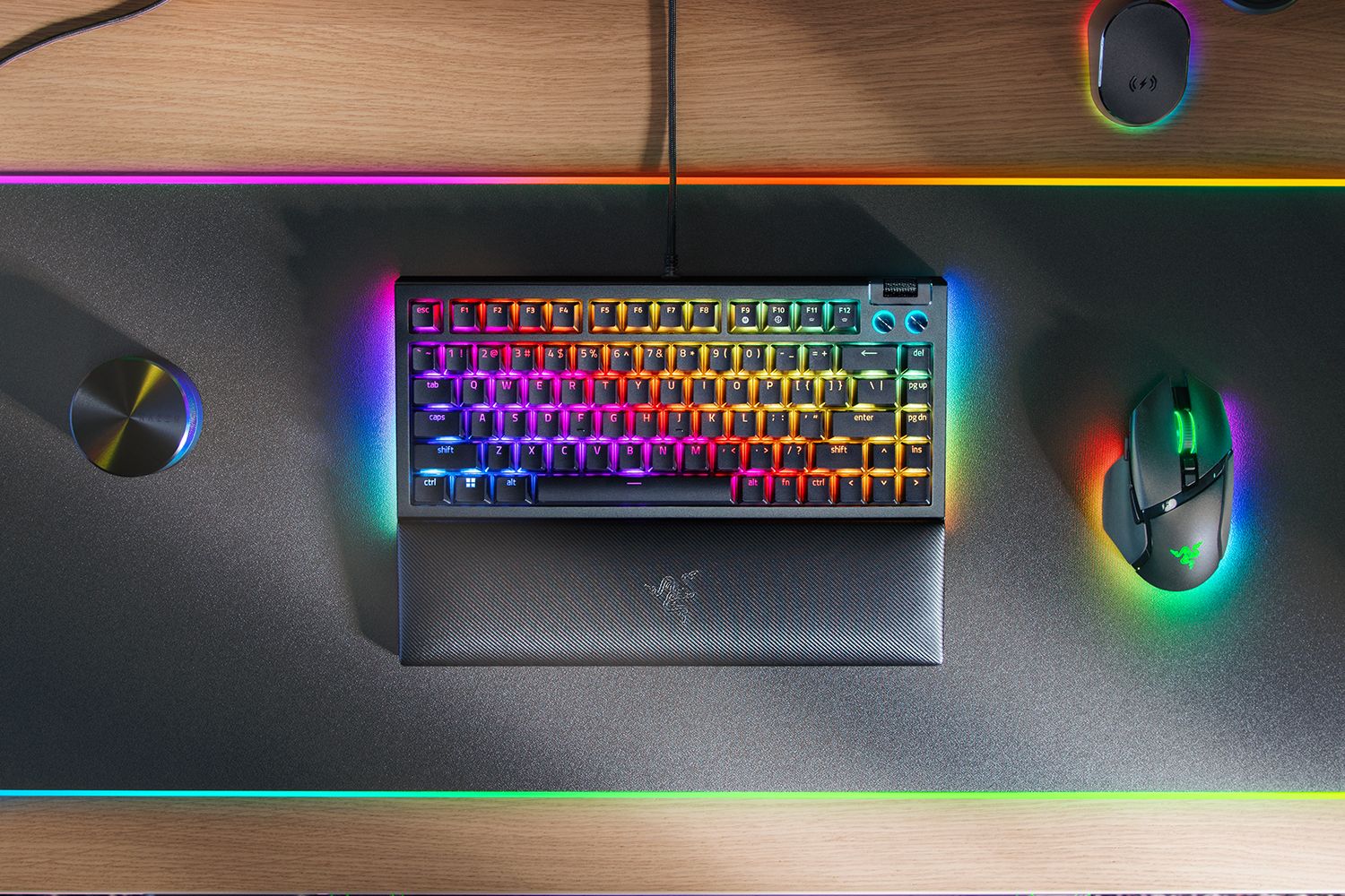 Razer Blackwidow V4 75% Hot-Swappable Mechanical Gaming Keyboard (Black) (Orange Switches) - Image 3