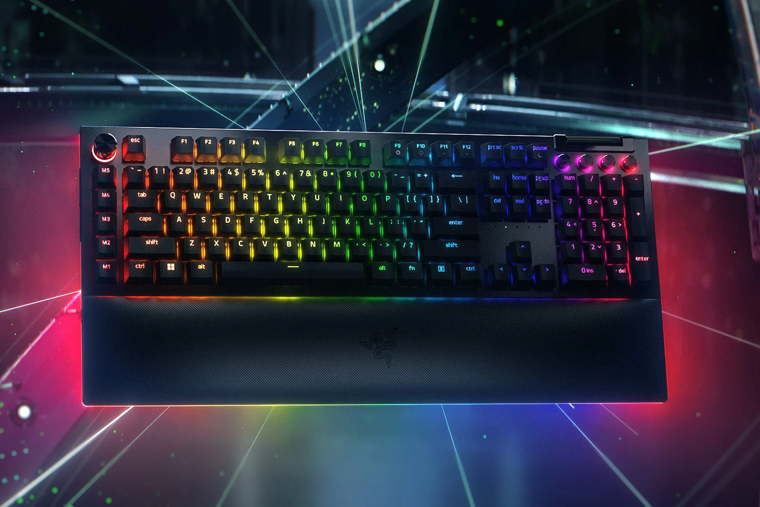 Razer Blackwidow V4 Pro Mechanical Gaming Keyboard With Razer Chroma RGB (Green Switch) - Image 2