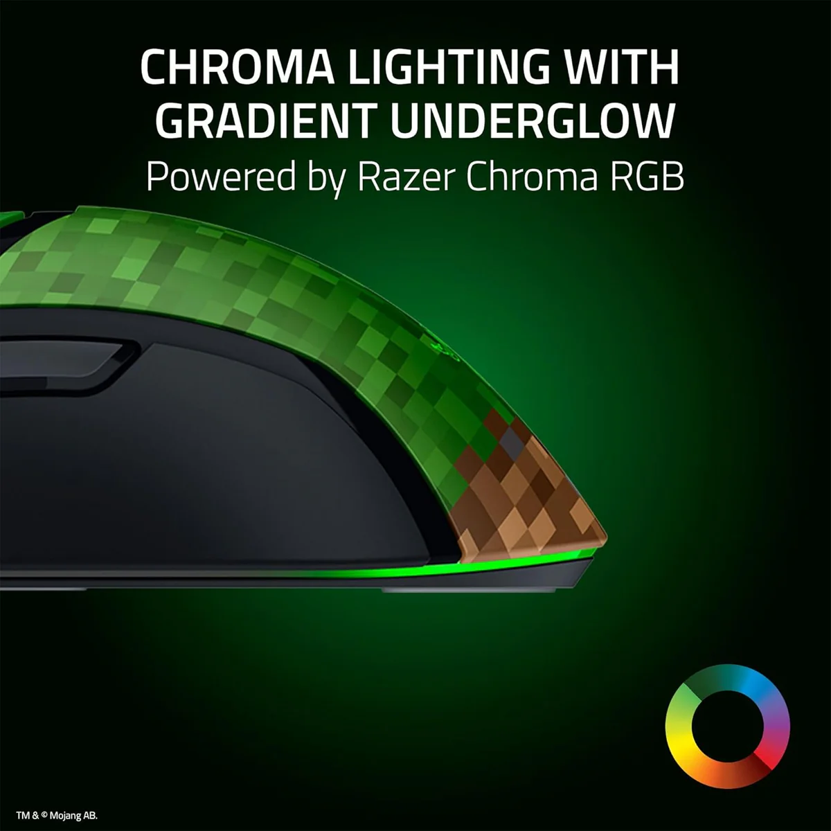 Razer Cobra Customizable RGB Wired Gaming Mouse (Minecraft Edition) - Image 5