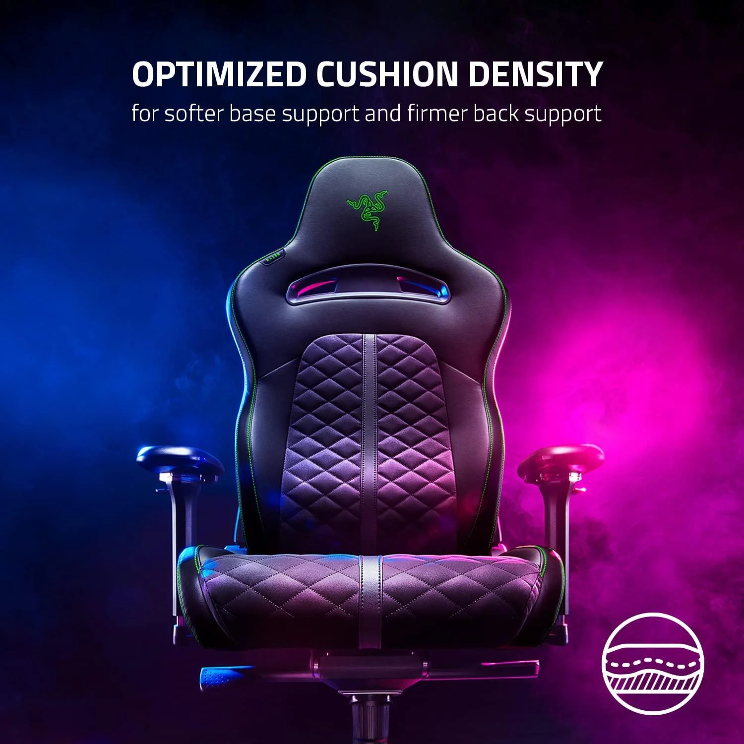 Razer Enki Gaming Chair for All-Day Comfort (Black) - Image 4