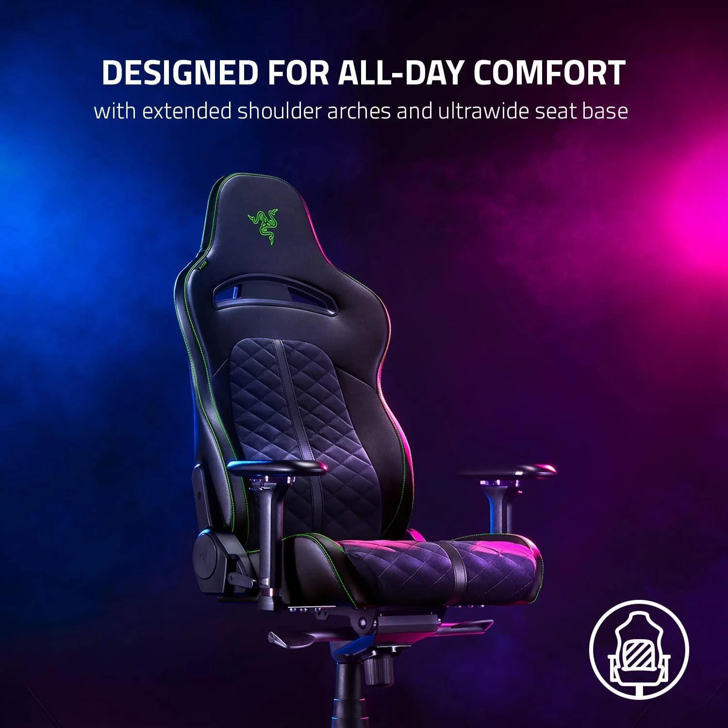 Razer Enki Gaming Chair for All-Day Comfort (Black) - Image 6
