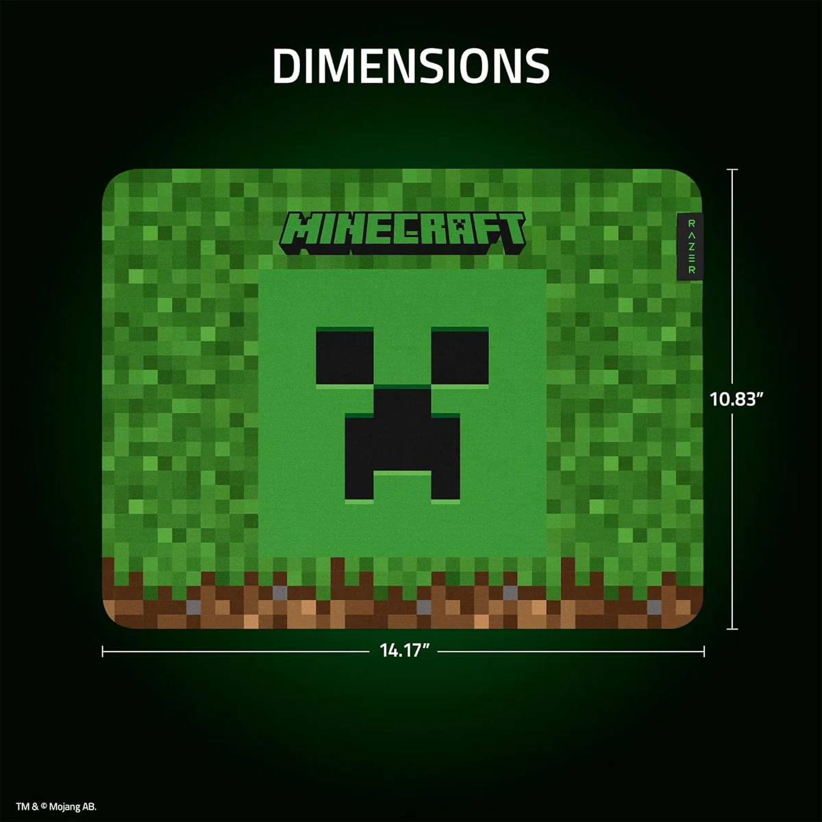 Razer Gigantus V2 Soft Gaming Mouse Mat (Medium) (Minecraft Edition) - Image 7