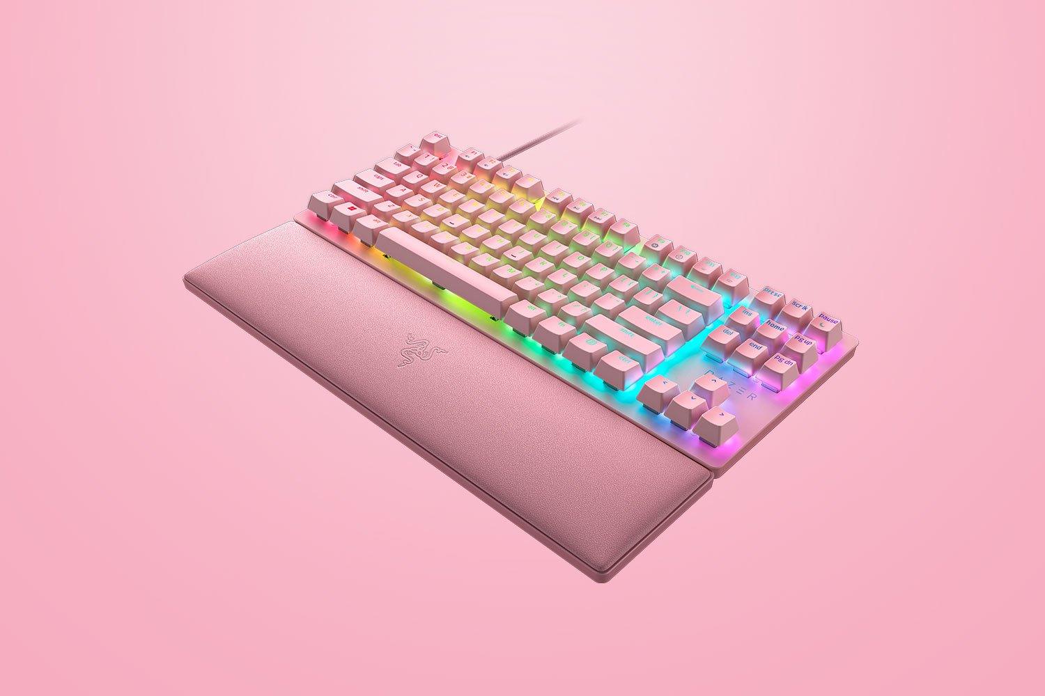 Razer Huntsman V2 Tenkeyless Optical Gaming Keyboard (Quartz Edition) (Red Switches) - Image 6
