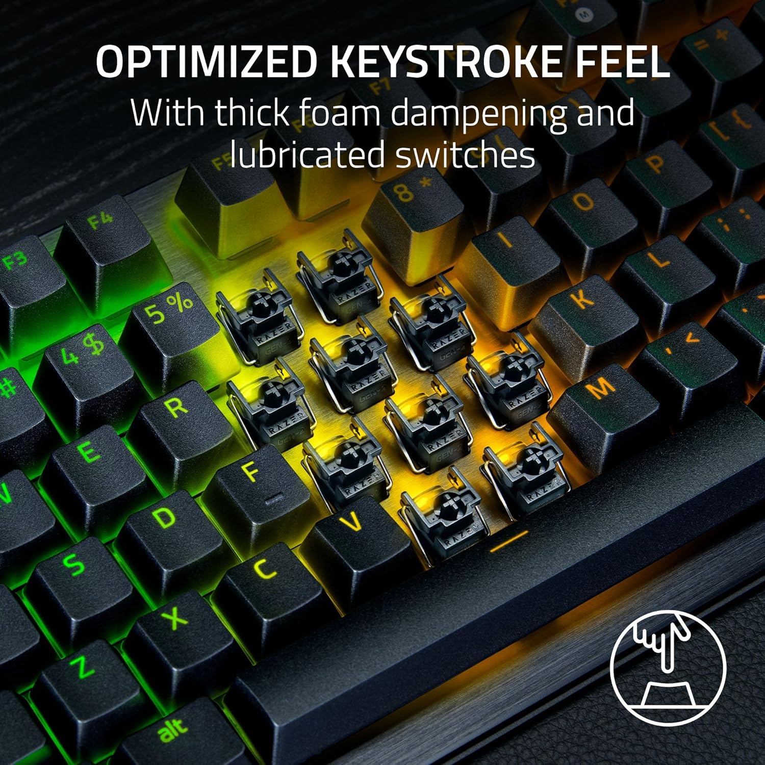 Razer Huntsman V3 Pro 8KHz Analog Optical Esports Keyboard (Black) - Image 6