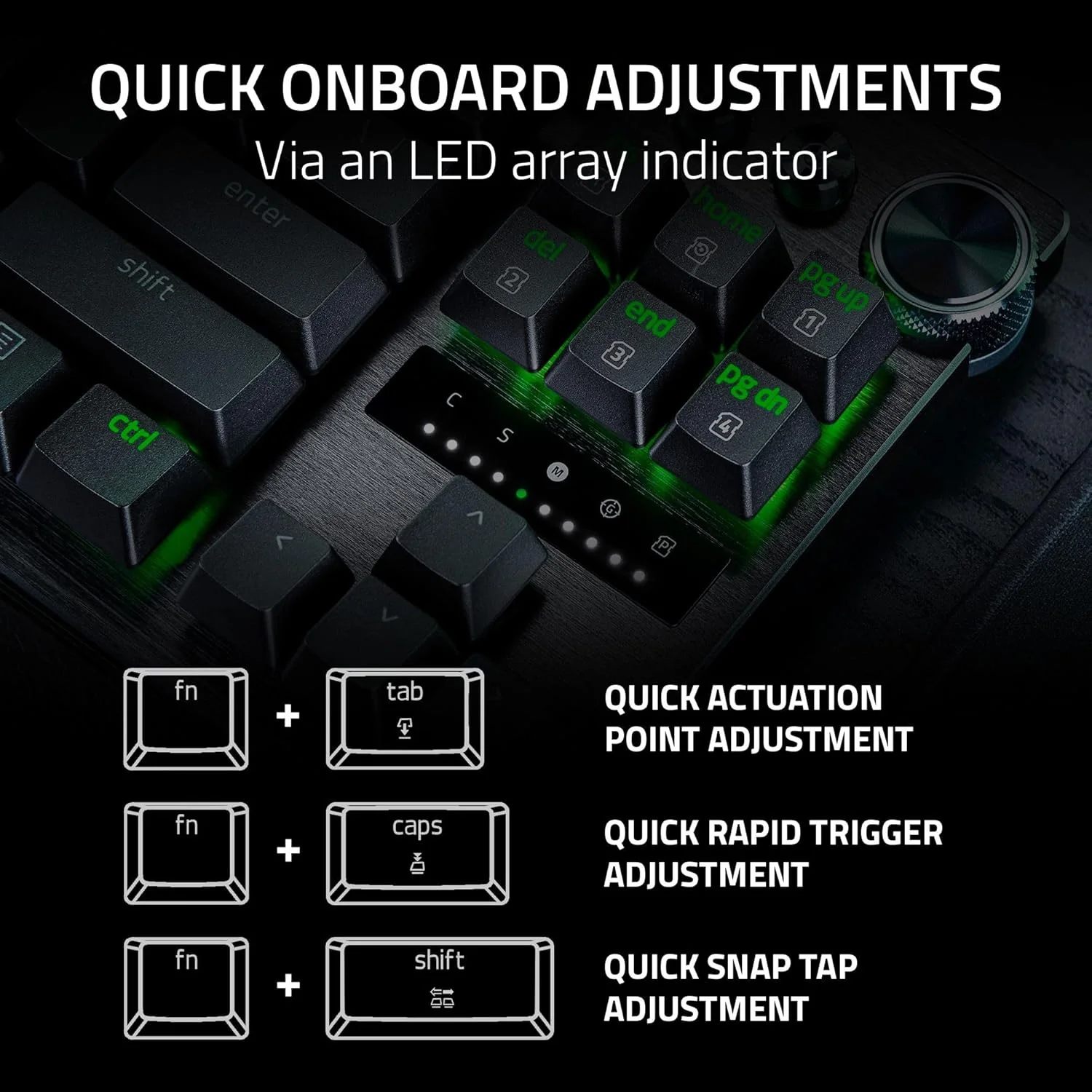 Razer Huntsman V3 Pro 8KHz Analog Optical Esports Keyboard (Black) - Image 8
