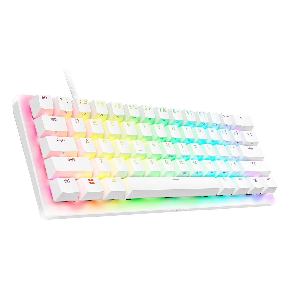 Razer Huntsman V3 Pro Mini 60% Analog Optical Esports Keyboard (White) - Image 4