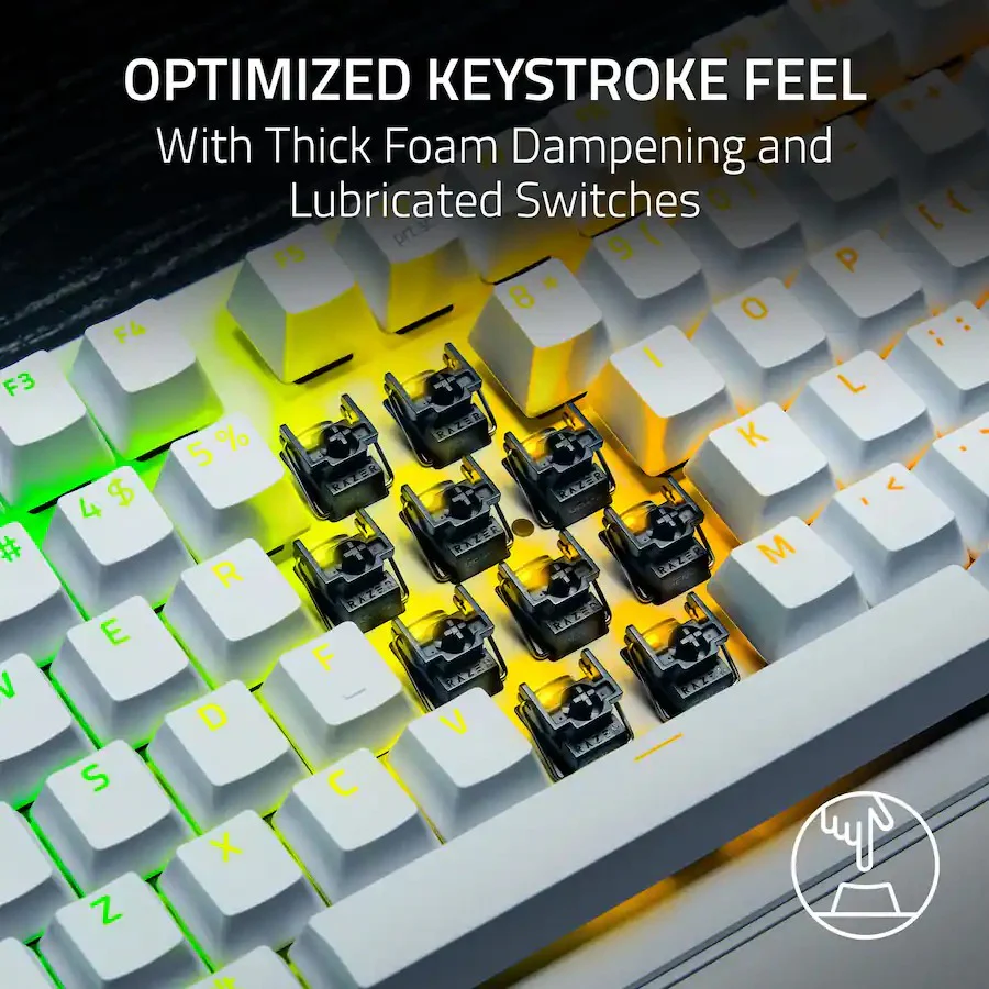 Razer Huntsman V3 Pro Tenkeyless 8KHz Analog Optical Esports Keyboard (White) - Image 8