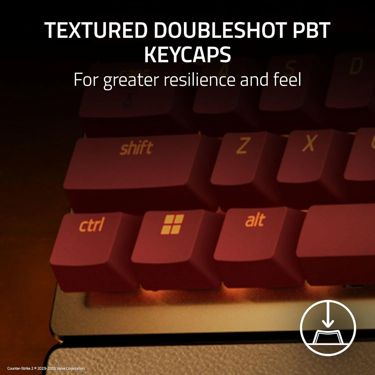 Razer Huntsman V3 Pro Tenkeyless Analog Optical Esports Keyboard (Counter-Strike 2 Ed.) - Image 7