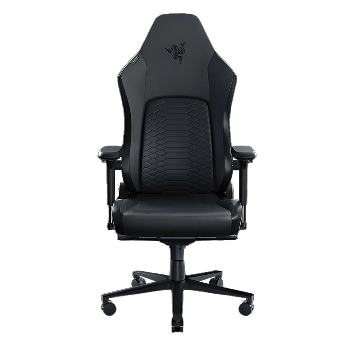 Razer Iskur V2 Gaming Chair With Built-In Lumbar Support (Leather - Black/Green, Leather - Black, Fabric  - Dark Gray) - Image 3