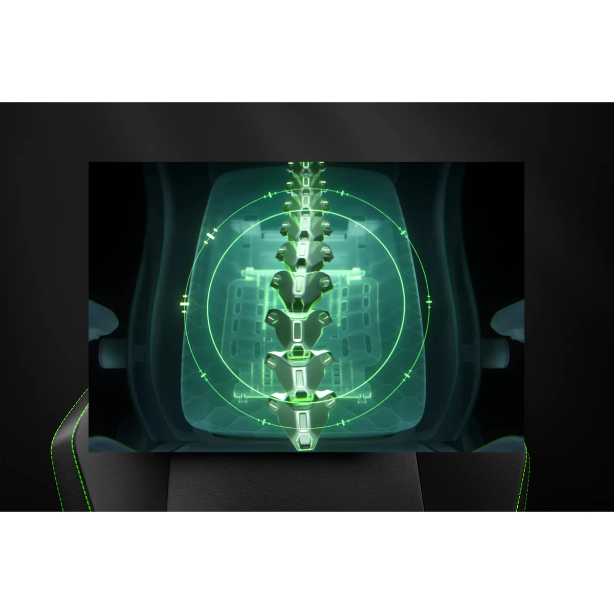 Razer Iskur V2 NewGen Ergonomic Gaming Chair w/ Breathable Comfort (Black/Green, Black, Quartz, Light Gray) - Image 9
