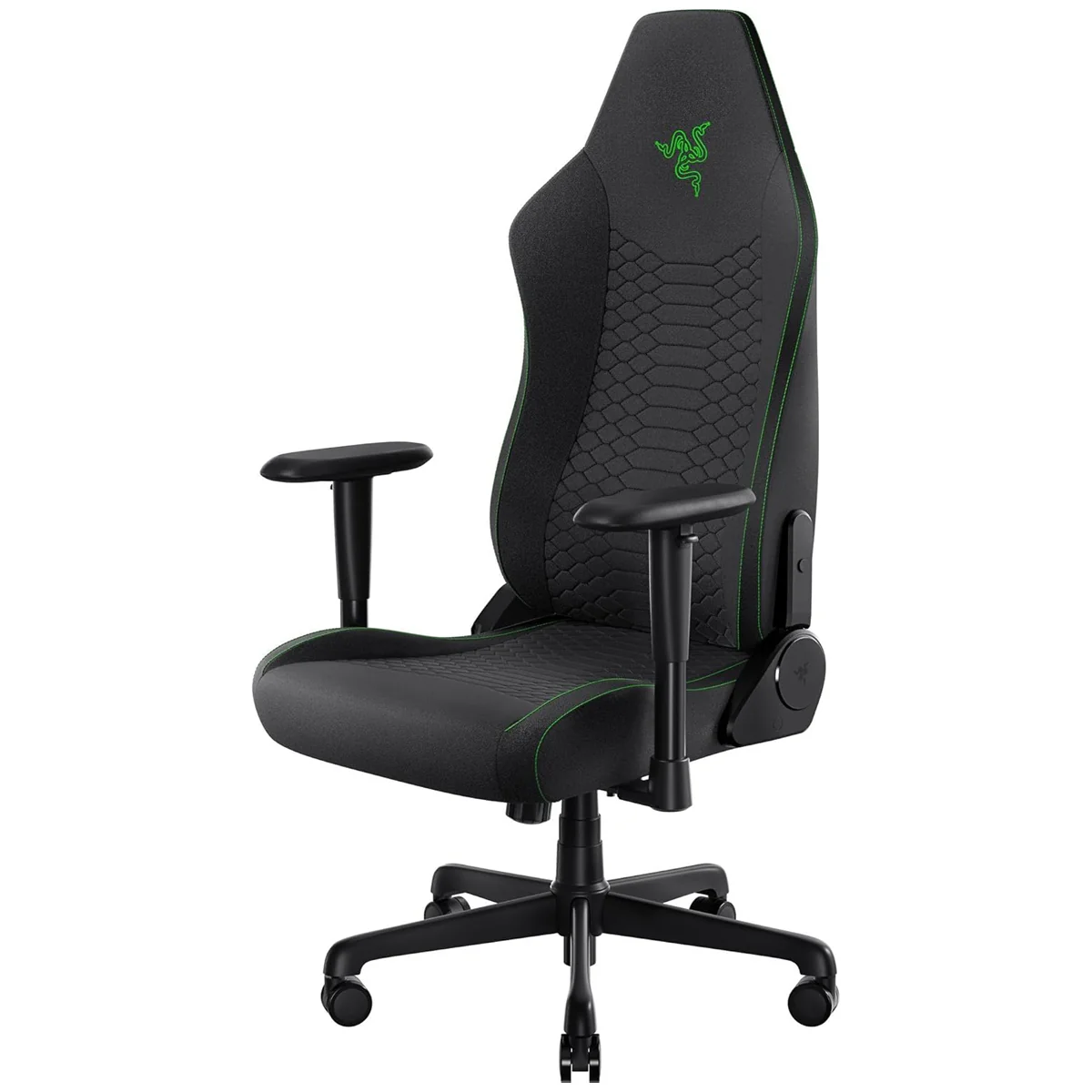 Razer Iskur V2 X Fabric Essential Gaming Chair with Built-in Lumbar Support (Black/Green, Light Gray) - Image 10