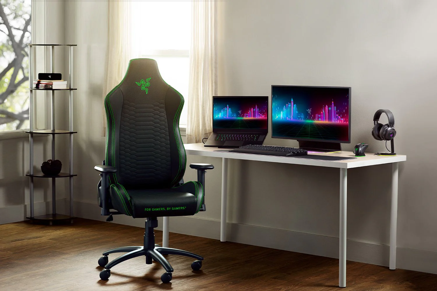 Razer Iskur X - XL Ergonomic Gaming Chair (Black/Green) - Image 6