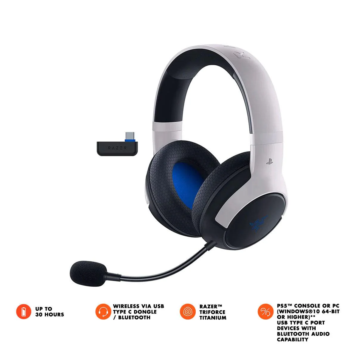 Razer Kaira Hyperspeed Wireless Multi-Platform Gaming Headset For PS5