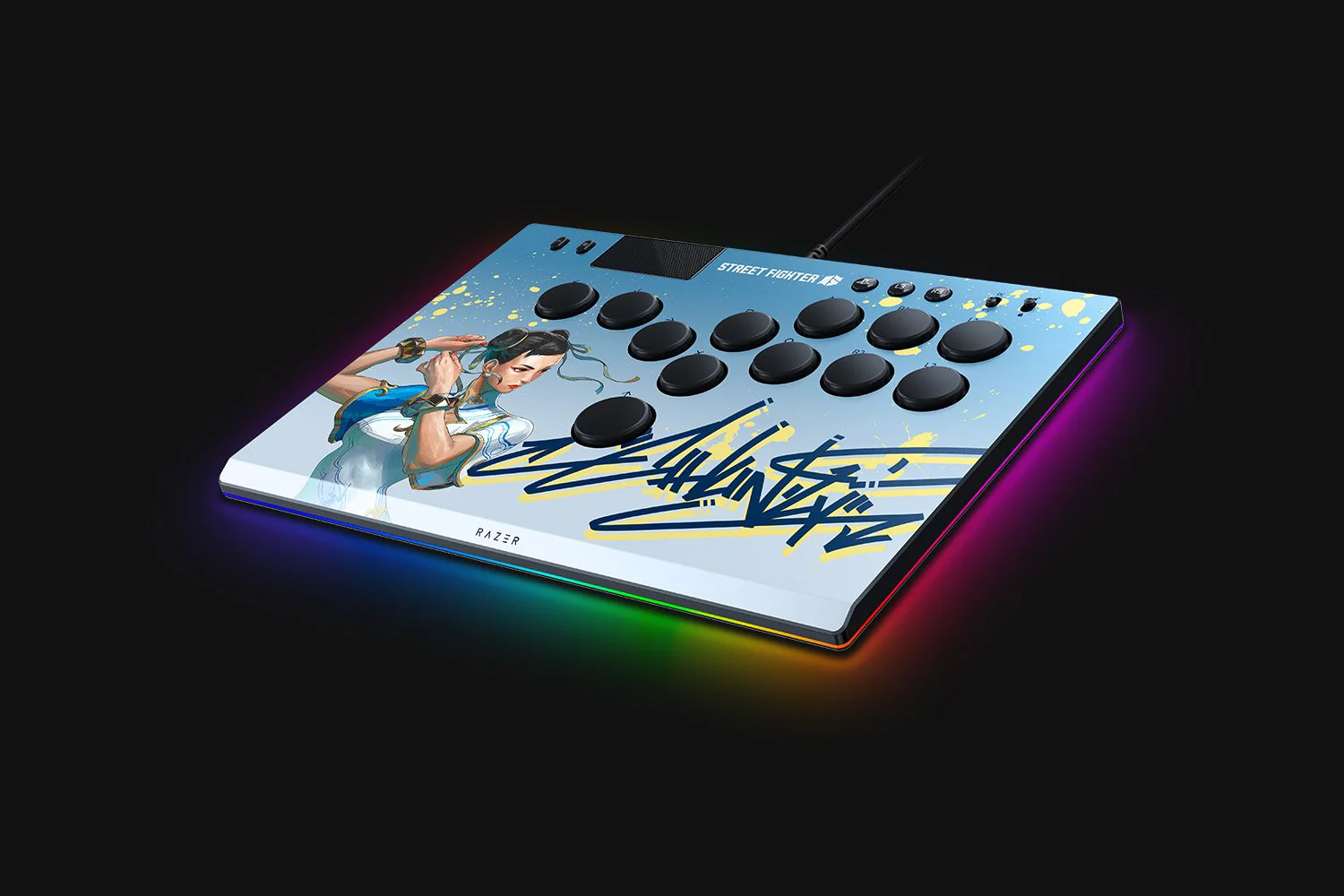 Razer Kitsune All-Button Optical Arcade Controller For PS5 & PC (Black, SF6 Cammy Edition, SF6 Chun-Li Edition) - Image 15