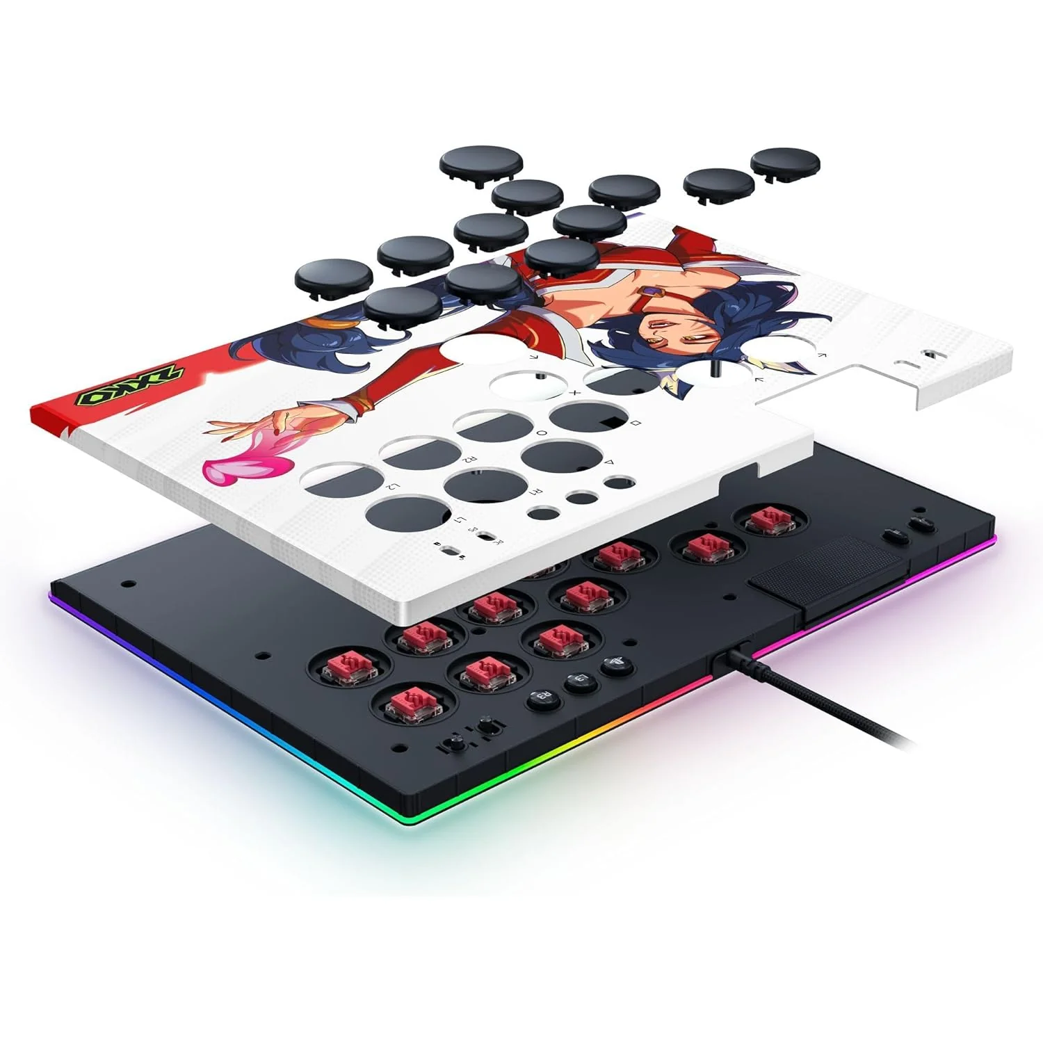 Razer Kitsune All-Button Optical Arcade Controller for PS5 & PC (2XKO Ed.) - Image 10