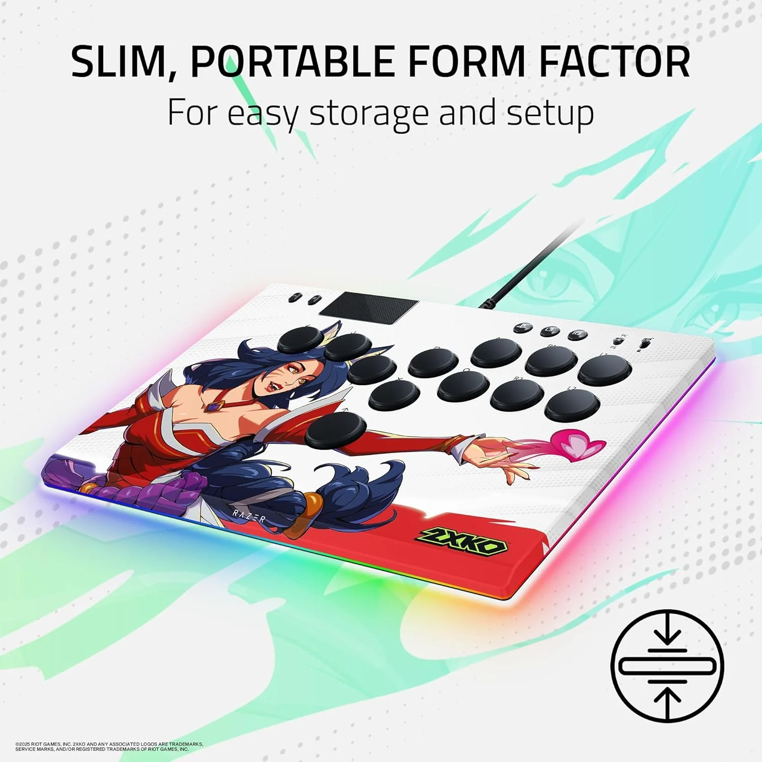 Razer Kitsune All-Button Optical Arcade Controller for PS5 & PC (2XKO Ed.) - Image 5