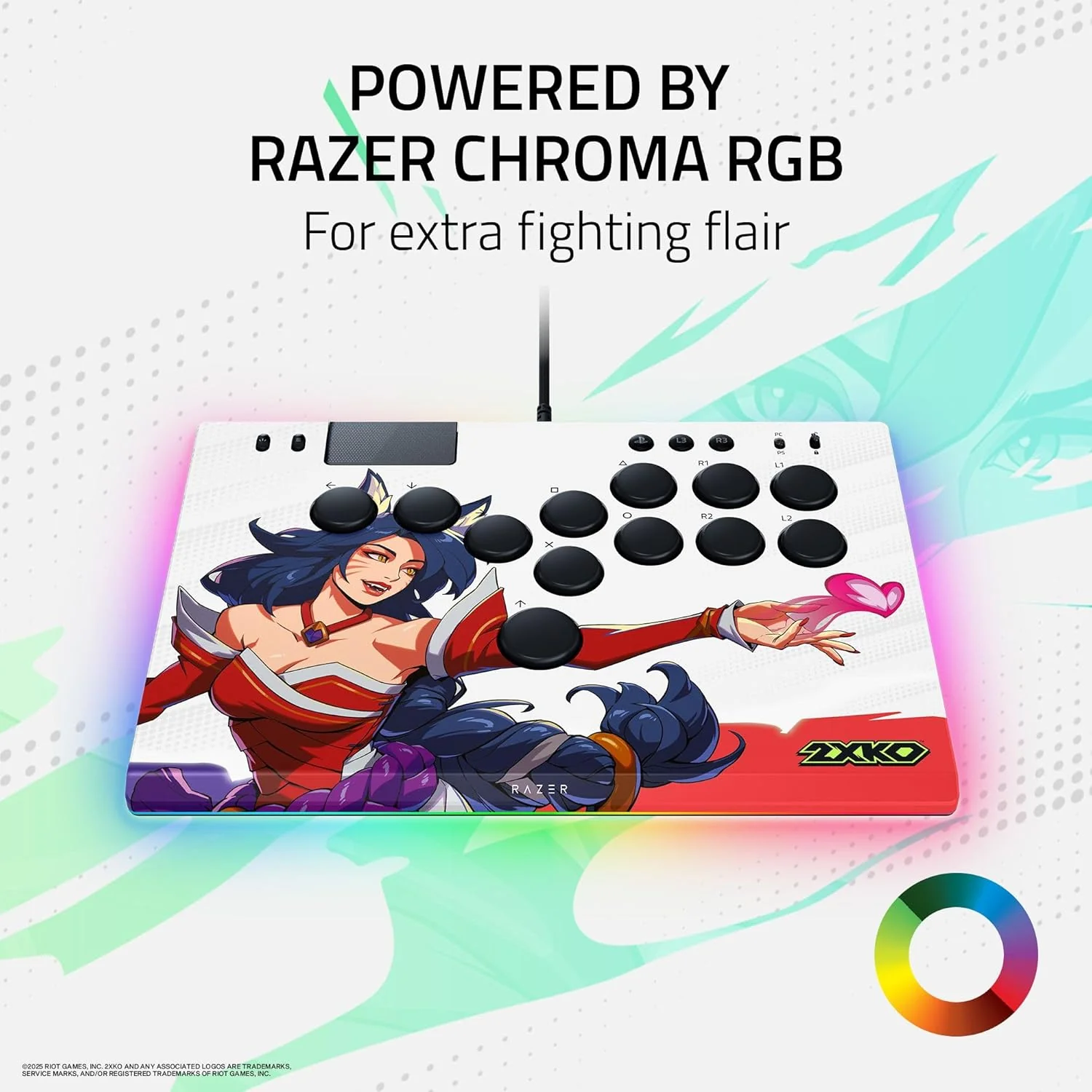 Razer Kitsune All-Button Optical Arcade Controller for PS5 & PC (2XKO Ed.) - Image 8