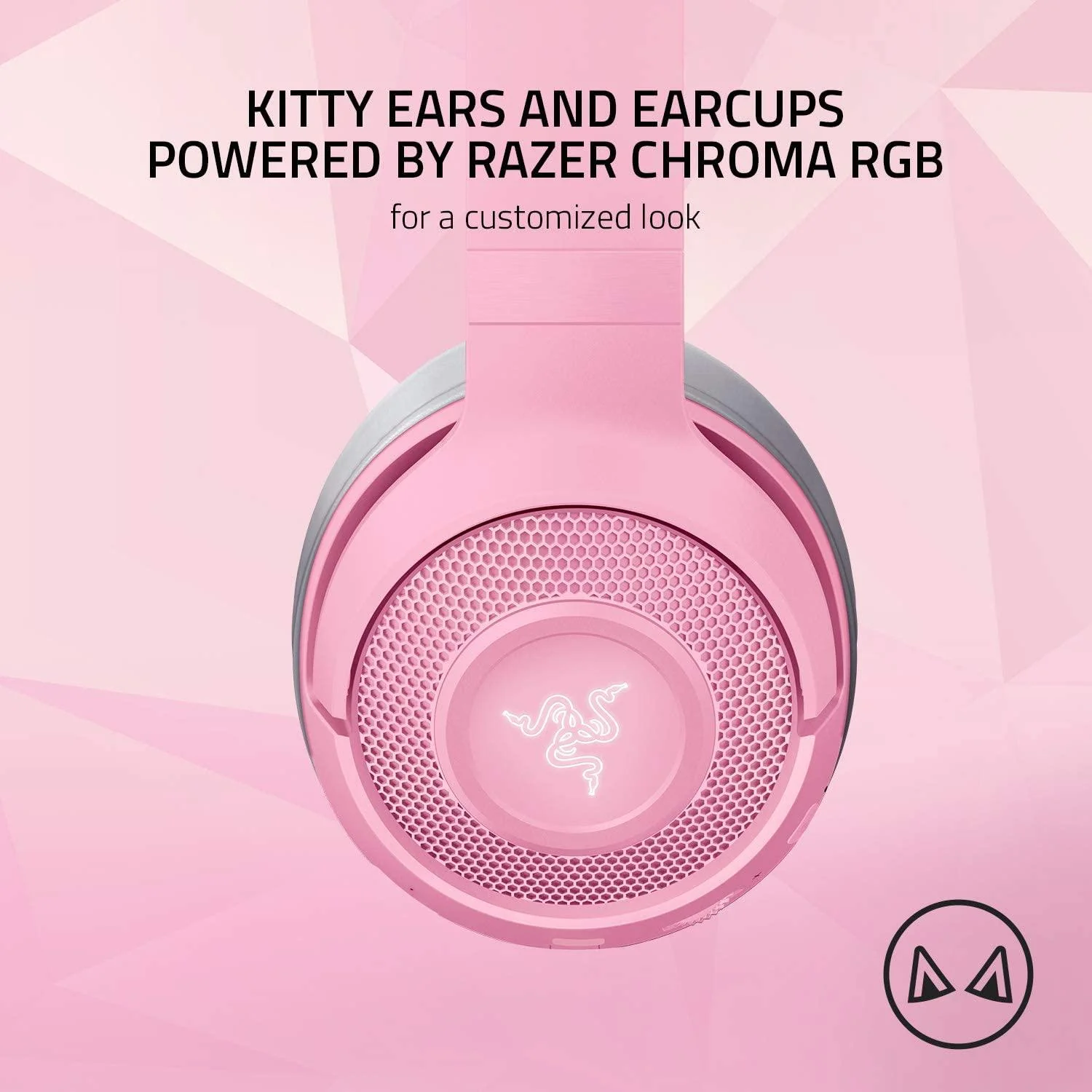Razer Kraken BT Kitty Edition Wireless Bluetooth Headset (Quartz) - Image 6