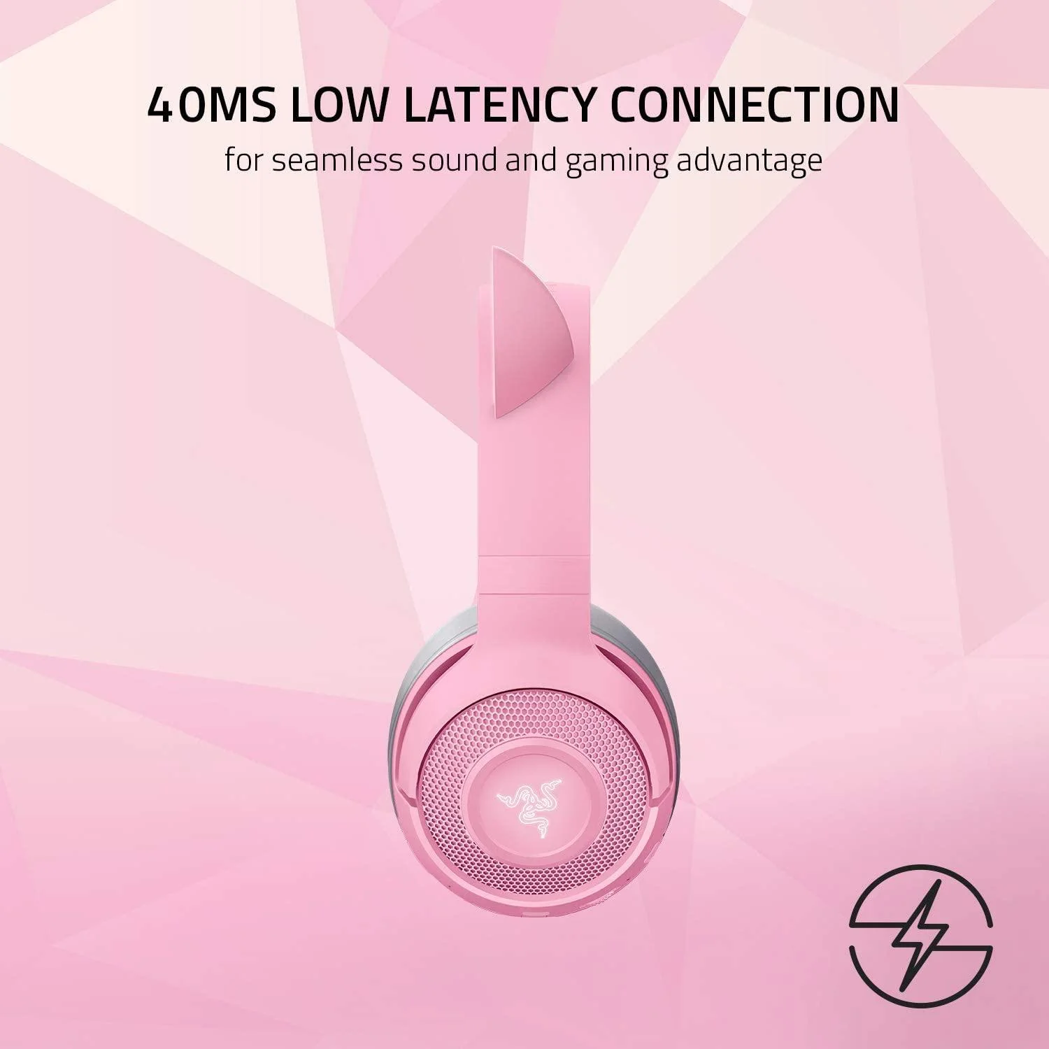 Razer Kraken BT Kitty Edition Wireless Bluetooth Headset (Quartz) - Image 7