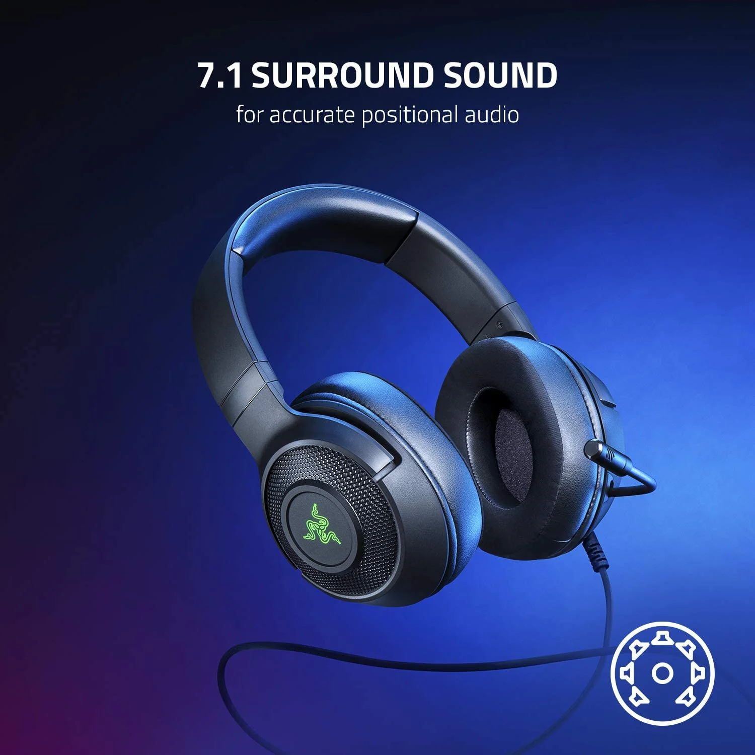 Razer Kraken V3 X (2022) Wired USB Gaming Headset - Image 4