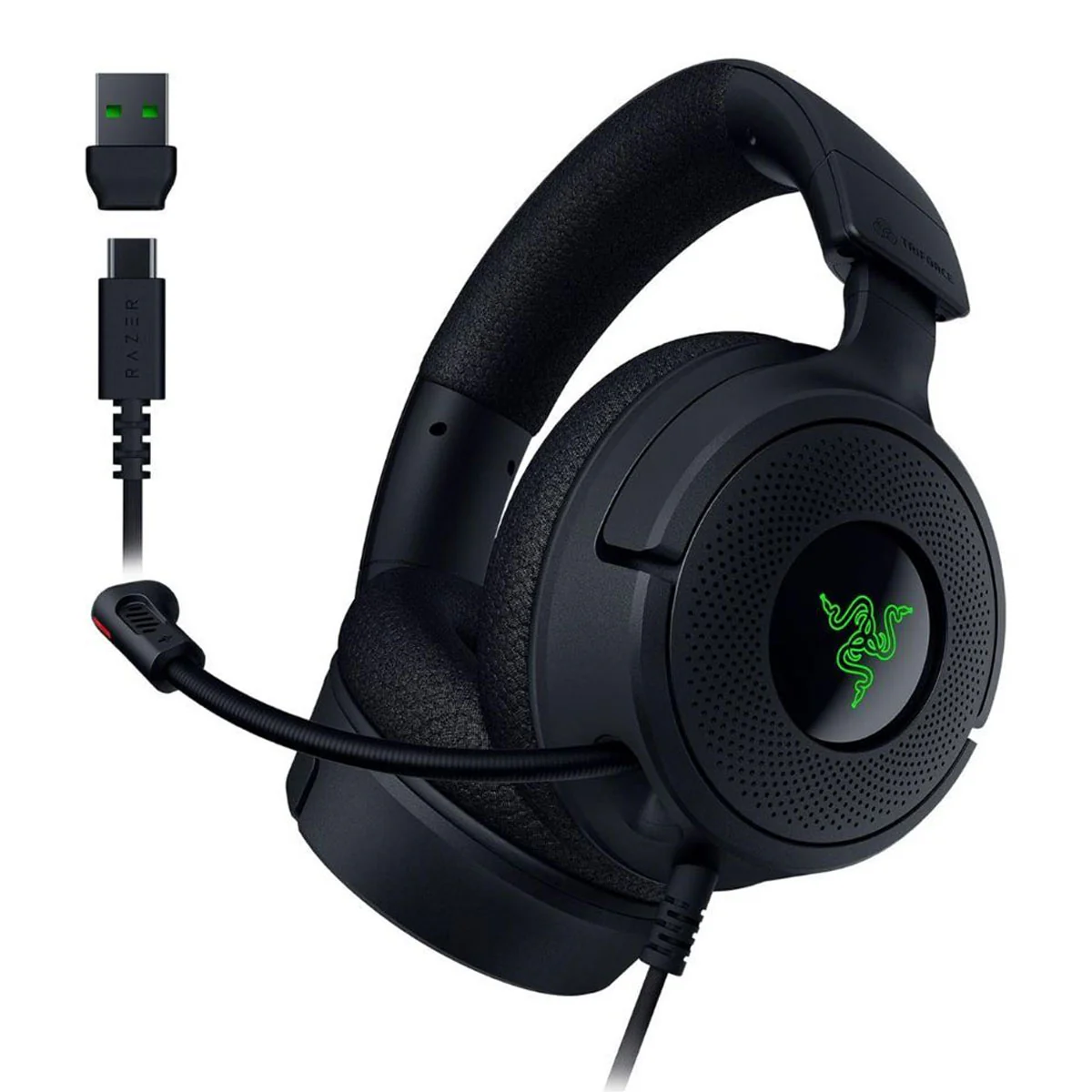 Razer Kraken V4 X Wired Gaming Headset (Black) - Image 2
