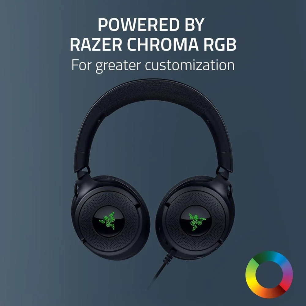 Razer Kraken V4 X Wired Gaming Headset (Black) - Image 7