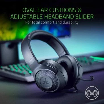 Razer Kraken X Lite Essential Wired Gaming Headset (Black) - Image 5
