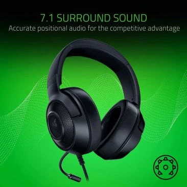 Razer Kraken X Lite Essential Wired Gaming Headset (Black) - Image 8