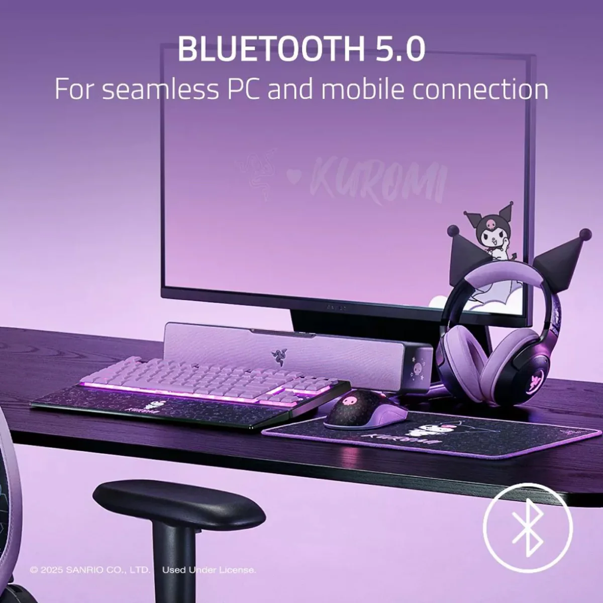 Razer Leviathan V2 X PC Gaming Soundbar (Kuromi Edition) - Image 8