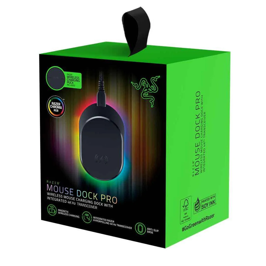 Razer Mouse Dock Pro Wireless Mouse Charging Dock With Integrated 4K Hz Transceiver + Razer Wireless Charging Puck Bundle - Image 13