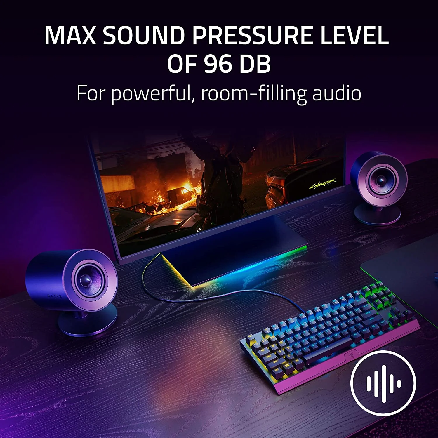 Razer Nommo V2 X Full-Range 2.0 PC Gaming Speakers - Image 5