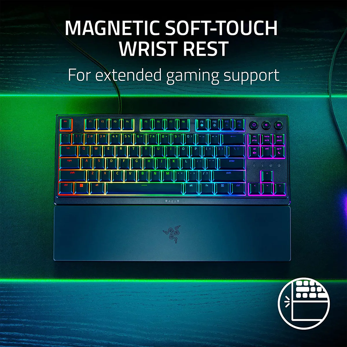 Razer Ornata V3 Tenkeyless Compact Low Profile Gaming Keyboard - Image 2